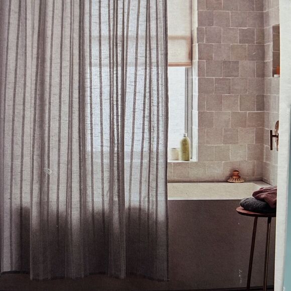 Threshold 100% Cotton Shower Curtain - Picture 1 of 8